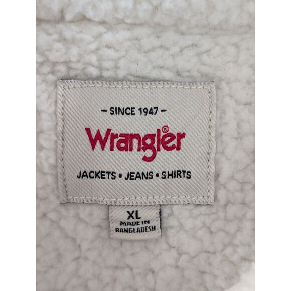 Wrangler Corduroy Jacket Men’s XL Rust Brown Sherpa Lined Trucker Pockets - Picture 10 of 13